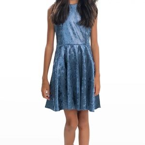 Zoe ltd Snakeskin Print Pocket Fit-&-Flare Dress